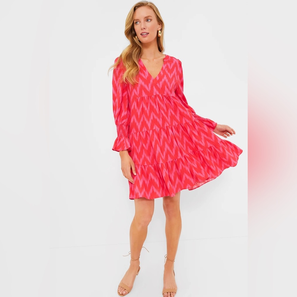 Tuckernuck Pomander Place Hot Pink Ikat Kenzo Dress